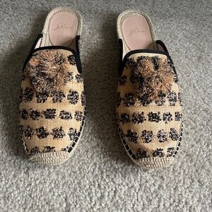 Raffia pompom Sandals